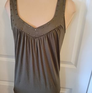 Twenty one studded sleeveless top